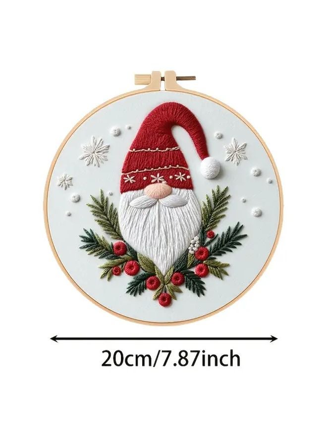 Christmas Snow Scene Embroidery Kit for Adults Beginner with Pre Printed Patterns - Image 4