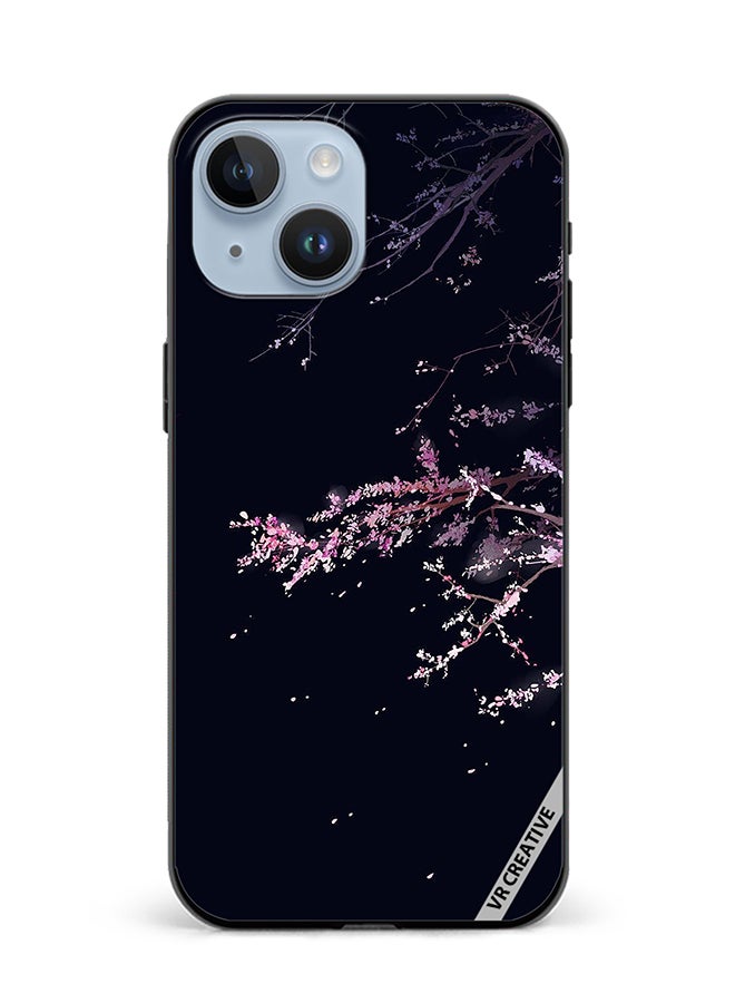 VR CREATIVE Protective Case Cover For Apple iPhone 15 Plus Blossom Tree Design Multicolour - Image 1