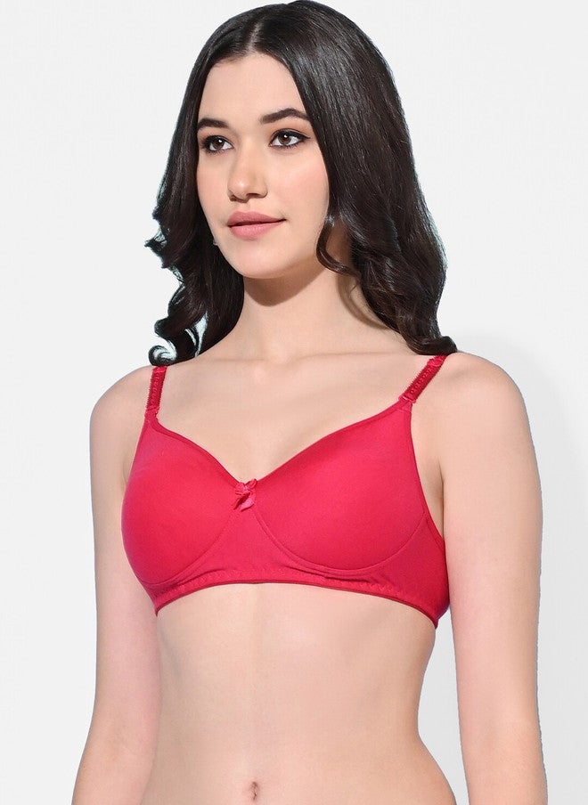 FIMS Pack of 6 Full Coverage Lightly Padded Everyday Bras With All Day Comfort - Image 5