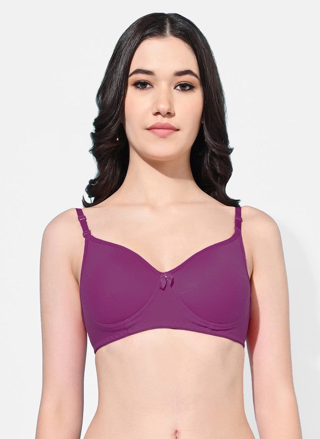 FIMS Pack of 6 Full Coverage Lightly Padded Everyday Bras With All Day Comfort - Image 4