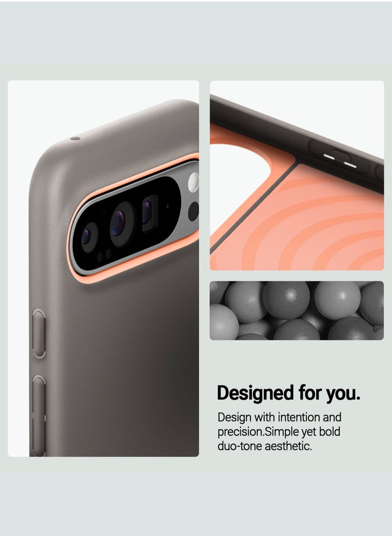 Caseology Nano Pop Google Pixel 9 Pro XL Case Cover (2024) Mil Grade - Papaya Gray  - Image 3