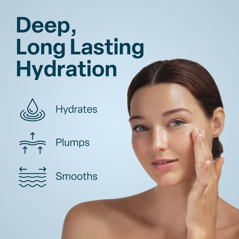 QRxLabs Hyaluronic Acid Serum for Face with Vitamin B5 - Plumping Face Hydration - Rapid-Absorption Facial Care - Elasticity-Boosting Anti-Aging Serum - 2 Fl Oz - Image 2