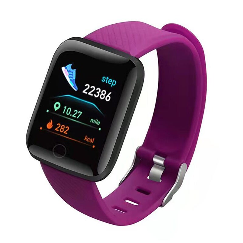 116plus Smart Sports Bracelet Sports Watch 1.44'' TFT Single-touch Screen Multilingual Display Custom Dial Fitness/Health Monitor Long Standby IP67 Waterproof Compatible with Android iOS - Image 1