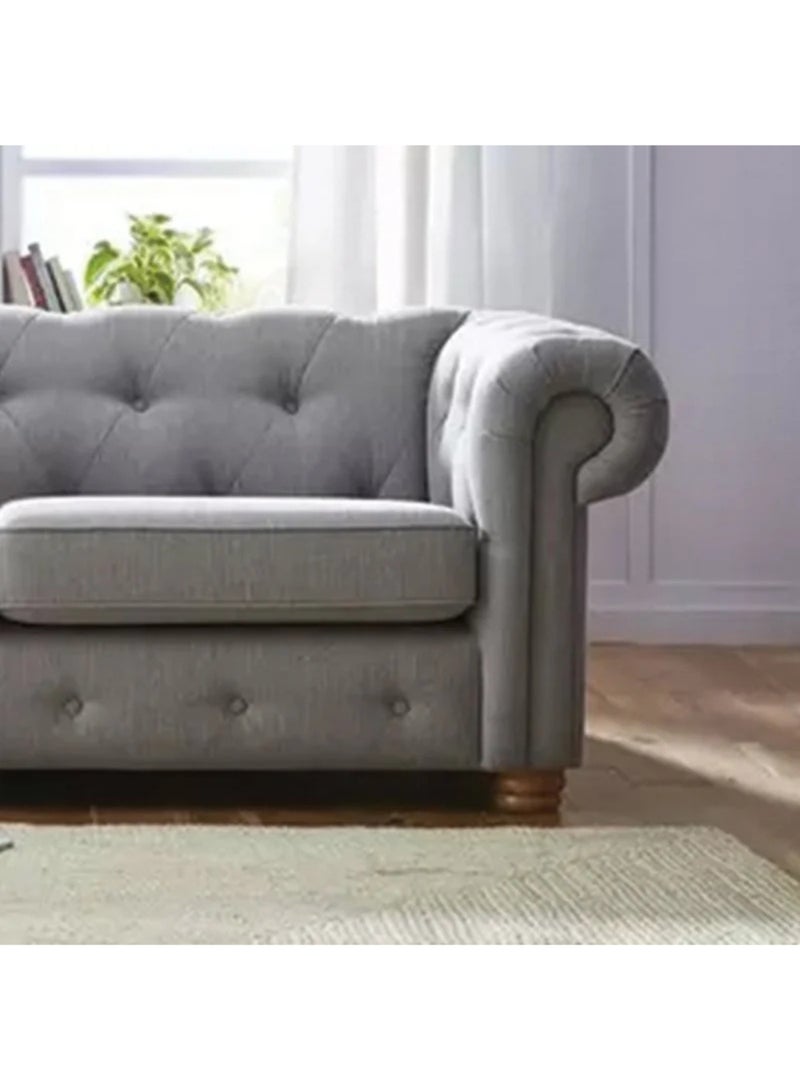 كستم ديكو أريكة مبطنة بأزرار بمقعدين - أريكة مبطنة حسب الطلب لغرفة المعيشة، بتصميم أنيق مع راحة فائقة - Image 2