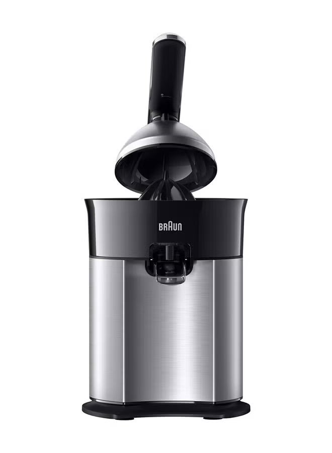 Braun CitrusQuick 7 Citrus Juicer, 160 Watts, XL Fit Design, Direct Serve Option, Anti Drip Spout, Automatic Start/Stop, Ergonomic Lever, Universal Presscone, CJ 7050
