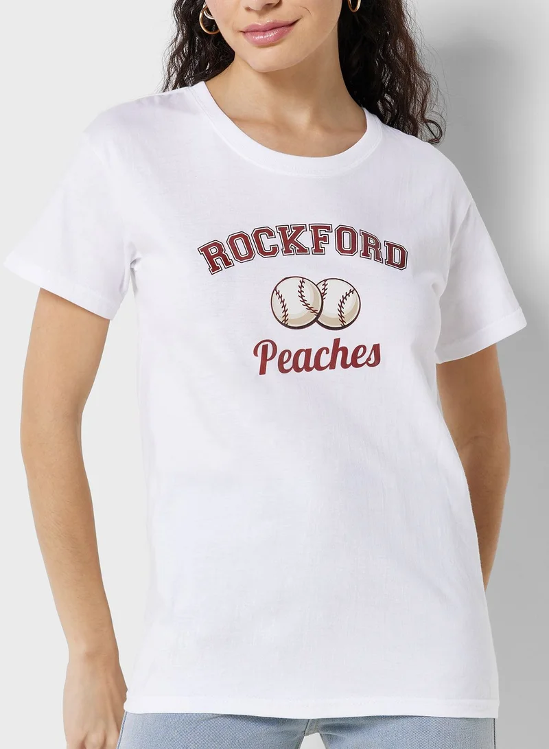 Ginger Urban Minx Printed Letter T-Shirt