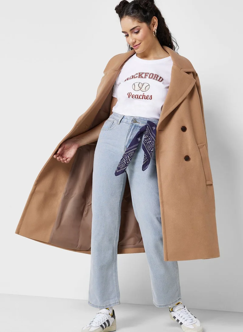 Ginger Urban Minx Printed Letter T-Shirt