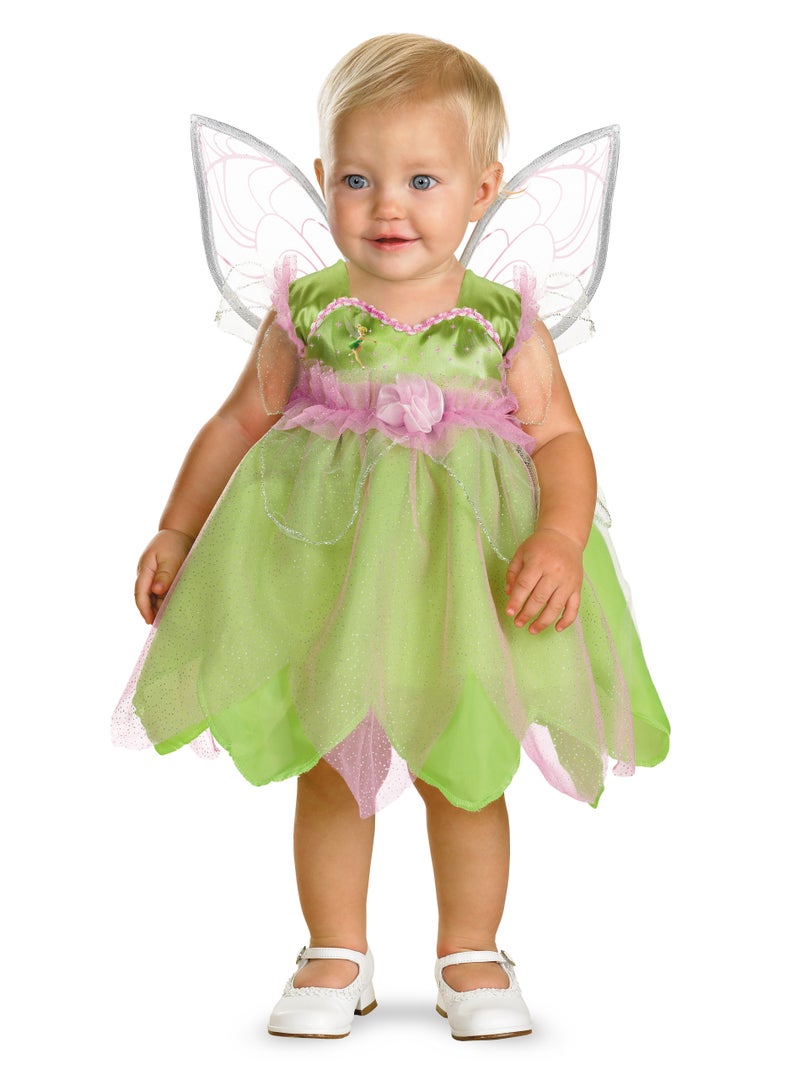 Party Centre Disney Baby Tinkerbel Classic Infant Costume, Green,12-18 Months - Image 1