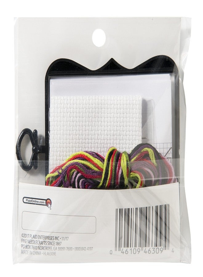 Bucilla Beginner Mini My First Cross Stitch Kit, 3", Cat, 3" - Image 2