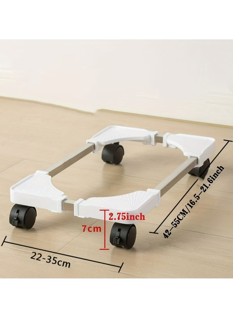 Generic Movable And Adjustable Computer Host Bracket with Universal Wheels Versatile Elevated Base for Air Conditioners And Humidifiers Sturdy And Convenient Stand For Enhanced Stability - Image 1