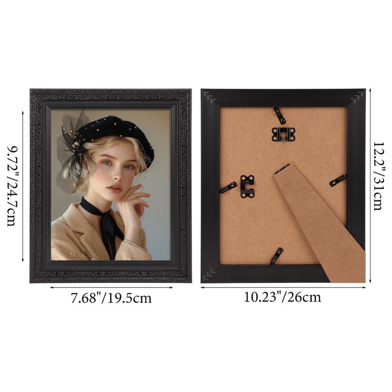 Edenseelake 8x10 إطارات الصور مجموعة من 2 عتيقة الصورة الأسود - Image 2