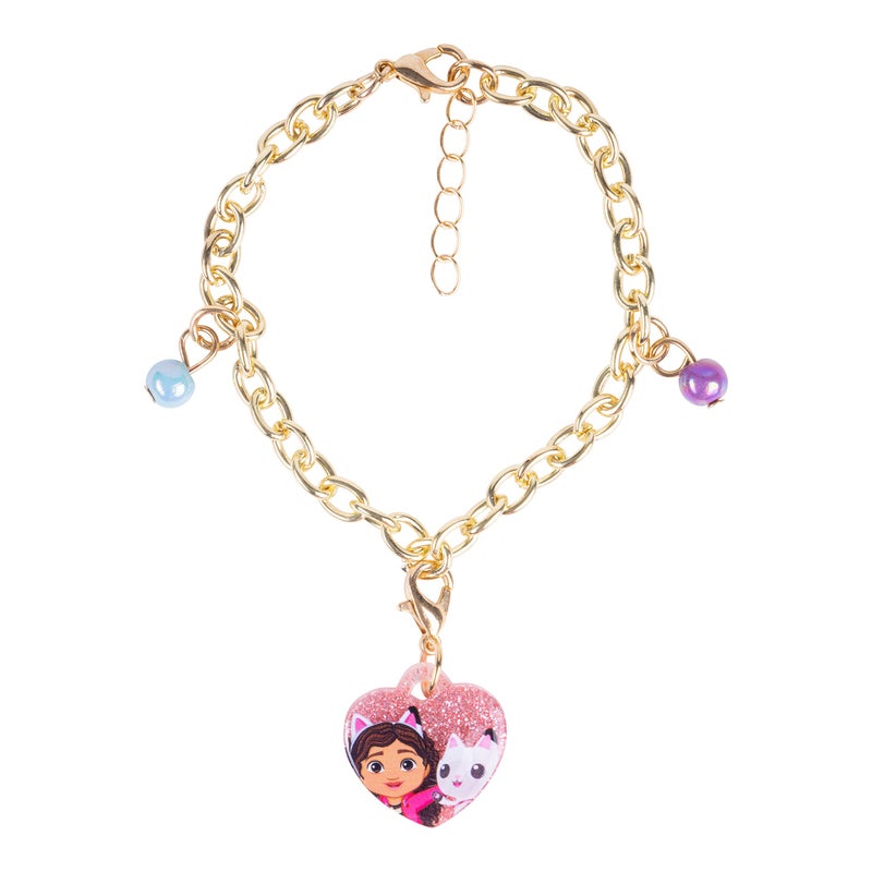 LUV HER Gabby's Dollhouse Girls Add A Charm Toy Bracelet and Costume Jewelry Box Set with 1 charm bracelet & 5 interchangeable charms - Ages 3+ - Image 3
