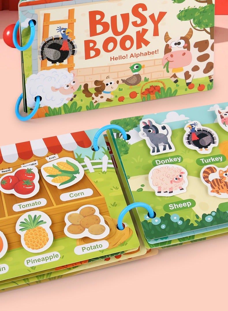 Quiet children's books, educational toy stickers, early education and enlightenment. Quiet sticker books, suitable for children aged 2-6, educational toys for travel, suitable for boys and girls, pr - Image 2