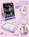 Elovien Easel for Kids 4 in 1 Double Sided Toddler Art Easel with Chalkboard Magnetic Whiteboard Foldable Kid Tabletop Easel with Drawing Writing Accessories Educational Gift for Girl Purple - Image 4