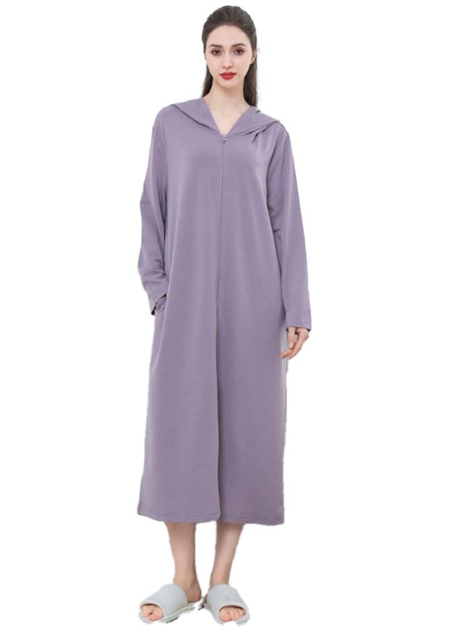 Arabest - Fashion Women Long zip-up bathrobe with hood, perfect for vacations by the sea, and beach vacations - Image 1