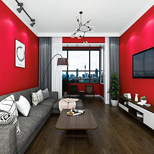 ERATO Red Matte Vinyl Wallpaper Peel & Stick Self-Adhesive Removable Waterproof Wallpaper (24"x48" Inch, Kitchen Cabinet, Furniture, Countertop) - Image 5