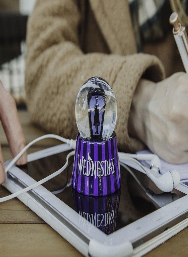 سيلفر بوفالو كرة ثلجية صغيرة مضيئة للكبار من وينزداي آدامز مع بريق | ارتفاع 3 بوصات - Image 5