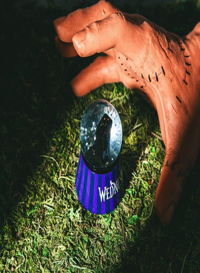 سيلفر بوفالو كرة ثلجية صغيرة مضيئة للكبار من وينزداي آدامز مع بريق | ارتفاع 3 بوصات - Image 4