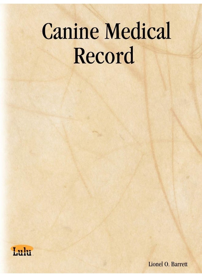 Canine Medical Record 