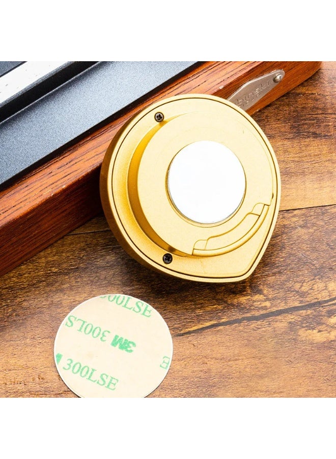 Lubinski Electronic Digital Hygrometer & Thermometer for Humidors - High-Accuracy Humidity Gauge with Temperature Display GOLDEN COLOUR - Image 4