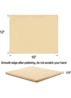 RATSAW Pizza Stone for Oven and Grill Thick Cooking Stone Durable and Safe Baking Stone for Pizza Bread Pie BBQ  - Image 3