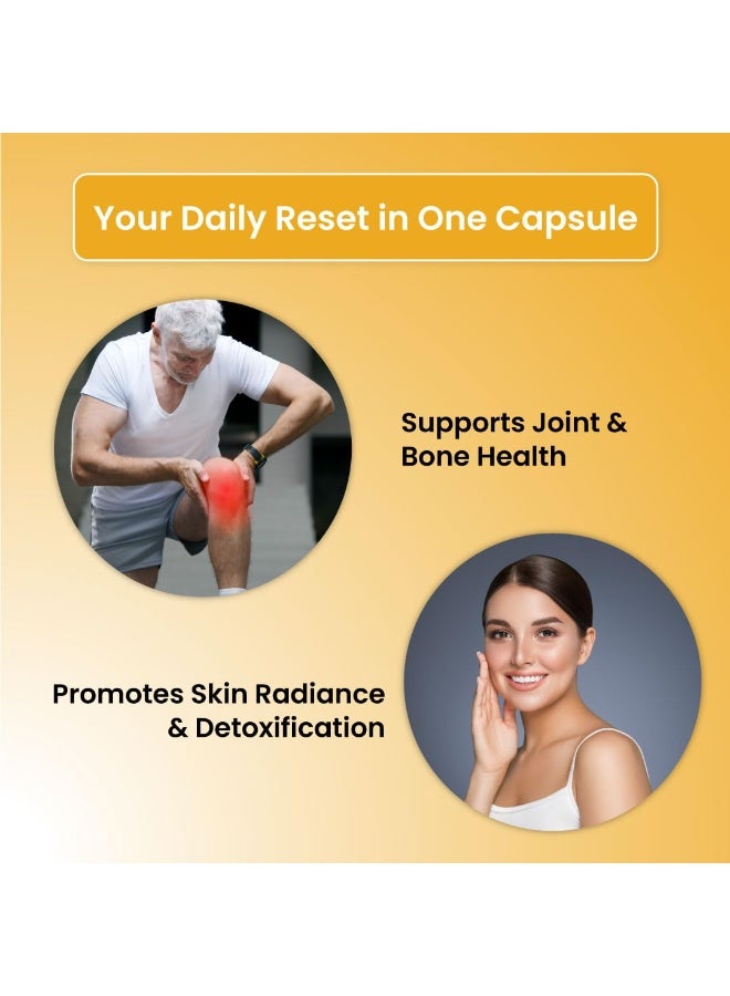 ZEROHARM Holistic Curcumin Capsules 1350mg | 95% Curcuminoids with Piperine & Black Pepper | High Absorption Turmeric Curcumin Supplement for Joint, Immunity & Inflammation Support | 90 Capsules - Image 2