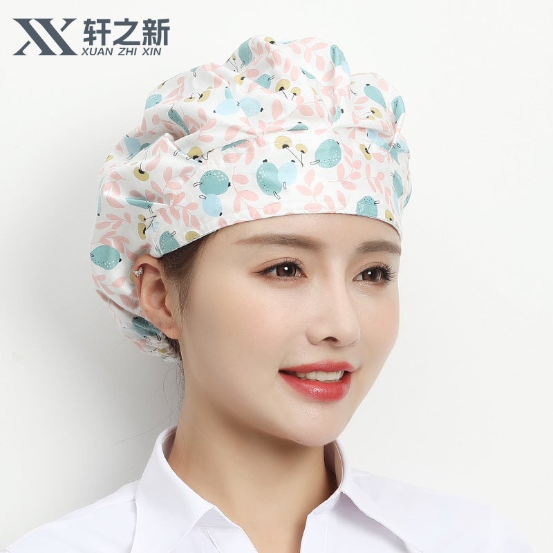 Chef Hat Catering Cooking Kitchen Anti-Oil Smoke Hat Cooking Canteen Home Work Hat Factory Dust-Proof Headgear - Image 1