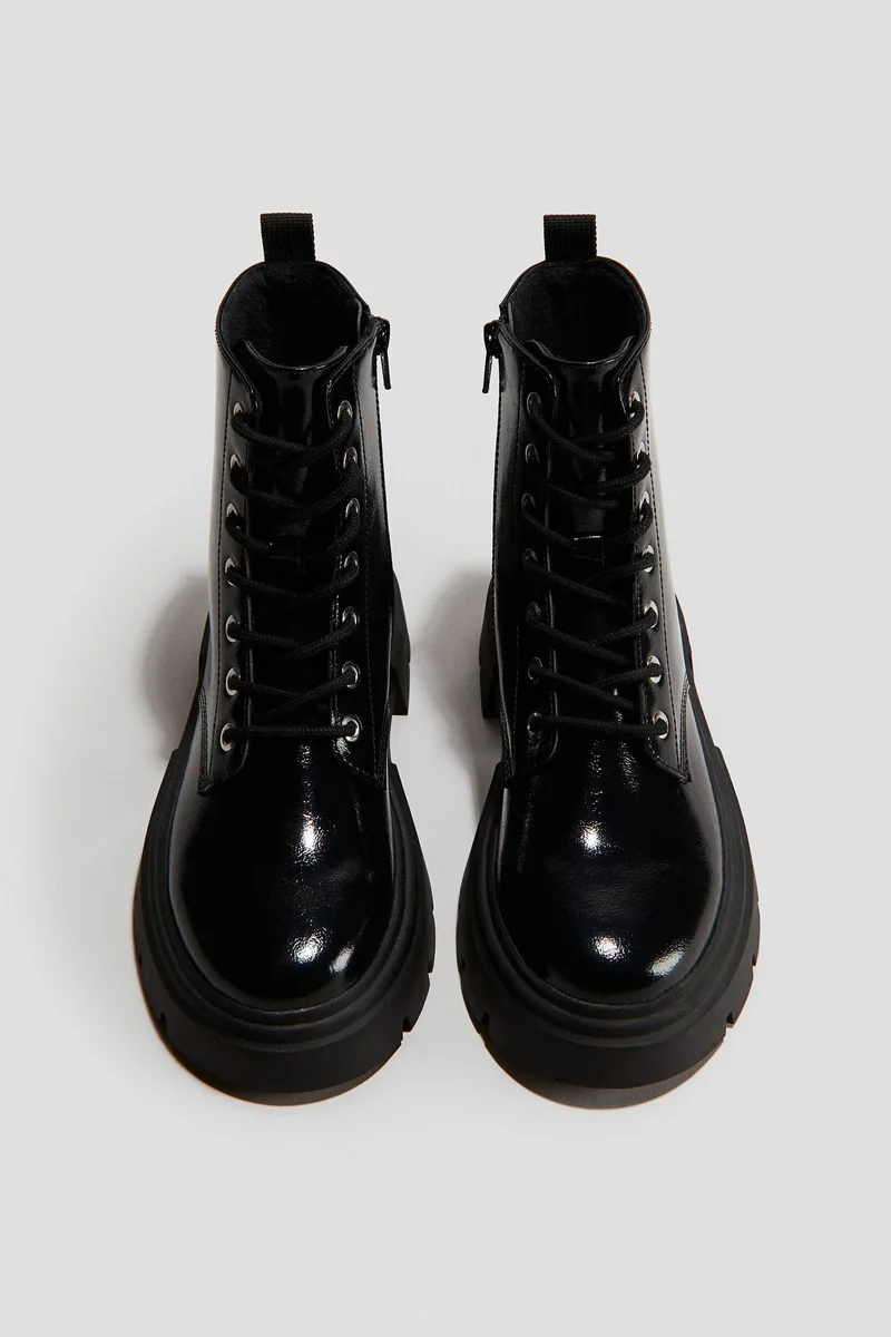 H&M Chunky lace-up boots