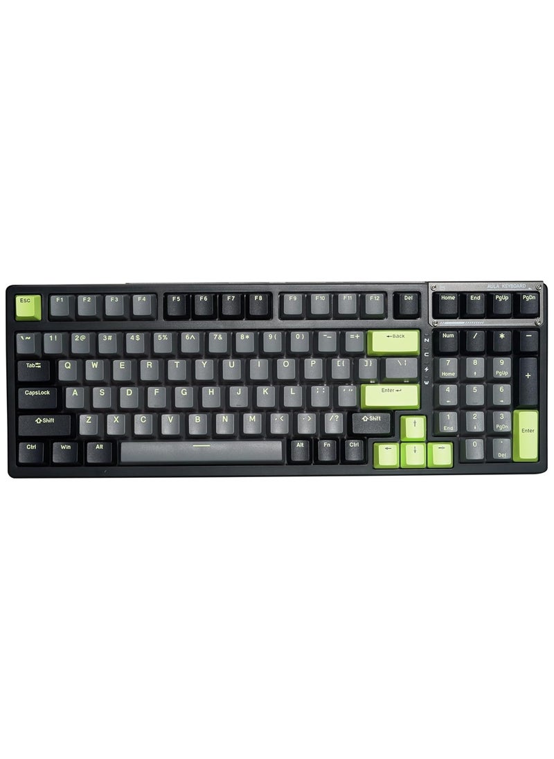 AULA - F98 Wireless Mechanical Keyboard, 95% Hot-swappable, Pre-lubed Nimbus V3 Switch, Gasket Structure, RGB Backlit, Tri-Mode BT5.0/2.4G/USB-C Mechanical Keyboard - Image 1