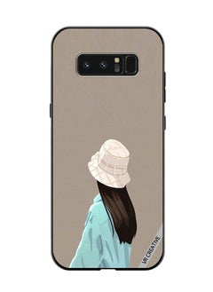 Protective Case Cover For Samsung Galaxy Note 8 Brown Hat Girl Design Multicolour