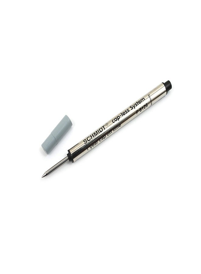 VERGE Schmidt P8126 Black ink, 2 Pack, Short Capless Rollerball Refill Fine Point 0.6mm - Image 2