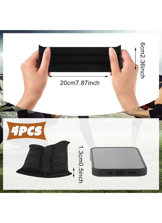Bonuci Bonuci 4 Pcs Sports Goalie Sweat Bands Bike Helmet Sweatband Hard Hat Sweatband Helmet Band  - Image 3