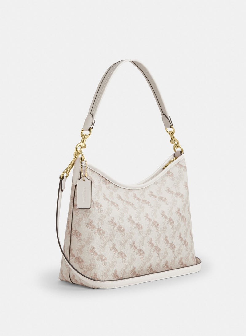 كوتش اوت ليت شنطة كوتش Laurel31 للنساء بقابلية إزالة الحزام، حقيبة كتف تحت الإبط، حقيبة يد كتف وعبر الجسم، لون IM/أبيض طباشيري، ألوان مختلطة - Image 2