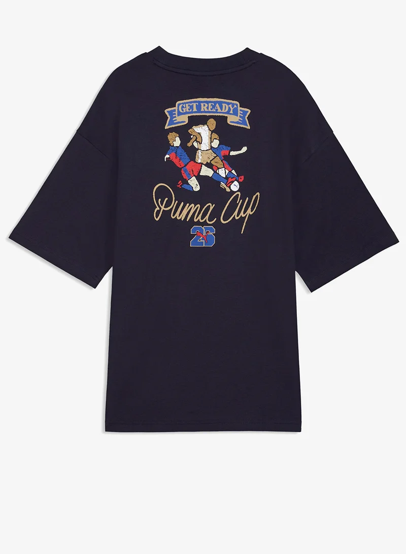 بوما Youth Oversized World Cup Graphic T-Shirt