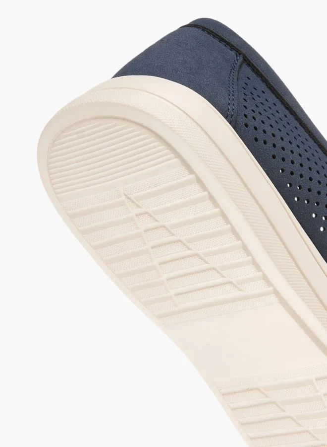 Lee Cooper Mens Perforated Slip-On Loafers