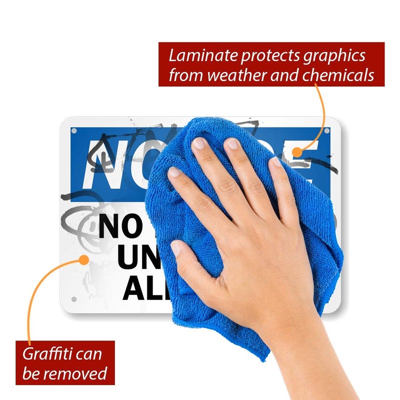 SmartSign "Notice - No Patrons Under 21 Allowed" Sign by SmartSign | 7" x 10" 3M Reflective Aluminum - Image 2