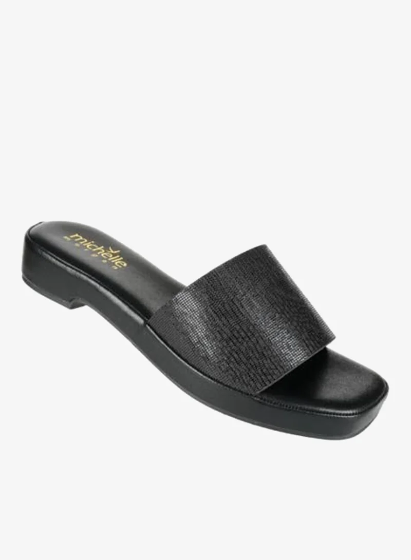 Michelle Morgan 092-2788 Michelle Morgan Ladies Fashion Heeled Sandals 114RJ93I Black