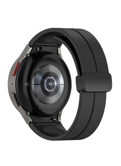 O Ozone For Samsung Galaxy Watch 7 6 5 4 FE 40mm 44mm 45mm/Galaxy Watch 6 4 Classic 43mm 47mm 42mm 46mm ,20mm Silicone  Strap with Magnetic Buckle - Black  - Image 2