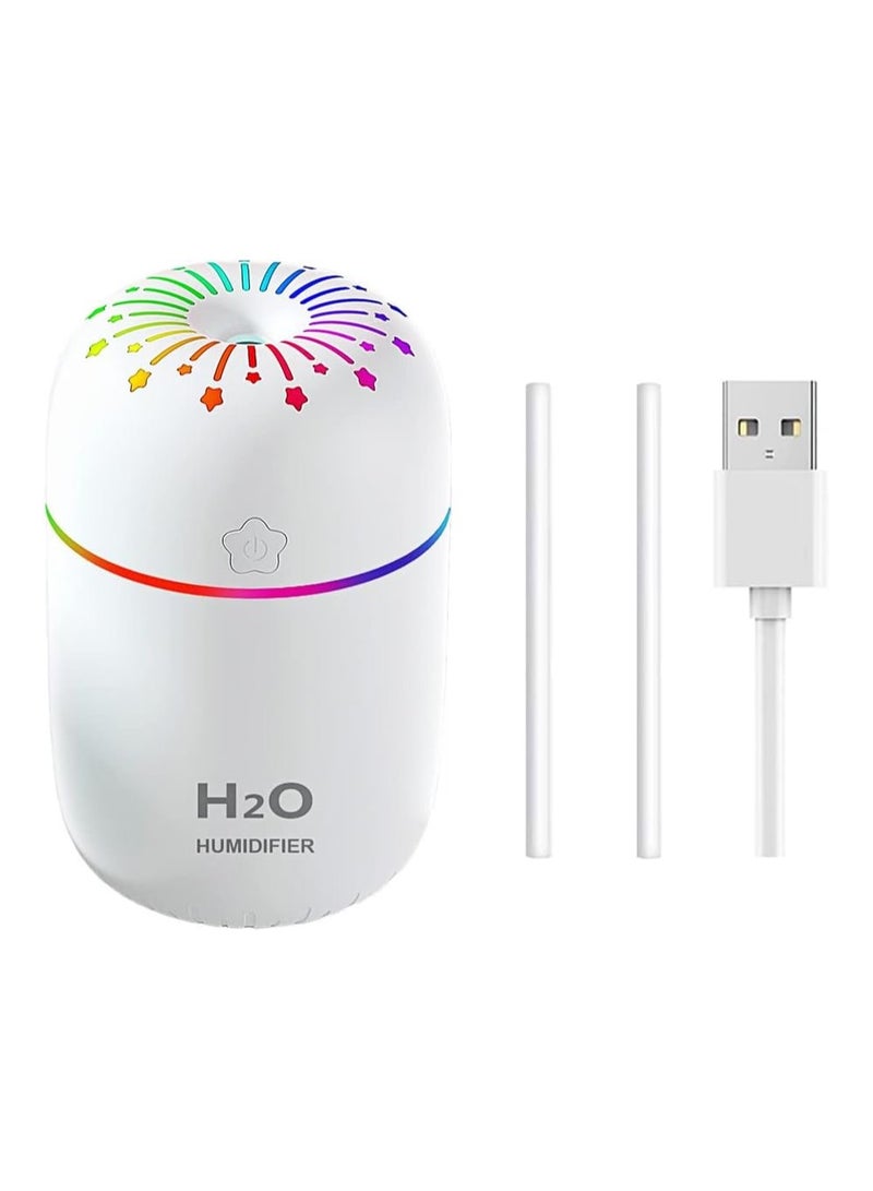 Super Mini 300ml Air Humidifier with Mist, Anti-Noise, Colorful Light  - Image 3