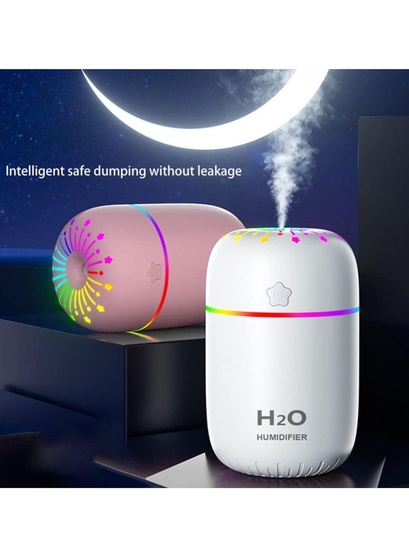 Super Mini 300ml Air Humidifier with Mist, Anti-Noise, Colorful Light  - Image 4