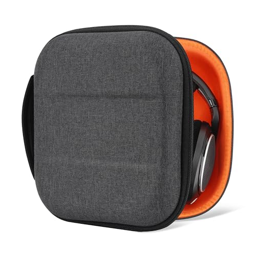 Geekria Shield Headphones Case Compatible with Sennheiser HD400PRO/HD 560S/HD598/HD 599SE/HD280PRO/HD 600, Replacement Hard Shell Travel Carrying Bag with Cable Storage (Dark Grey) - Image 1