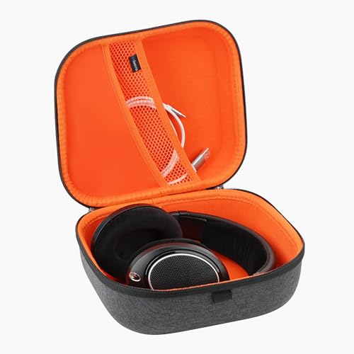 Geekria Shield Headphones Case Compatible with Sennheiser HD400PRO/HD 560S/HD598/HD 599SE/HD280PRO/HD 600, Replacement Hard Shell Travel Carrying Bag with Cable Storage (Dark Grey) - Image 2