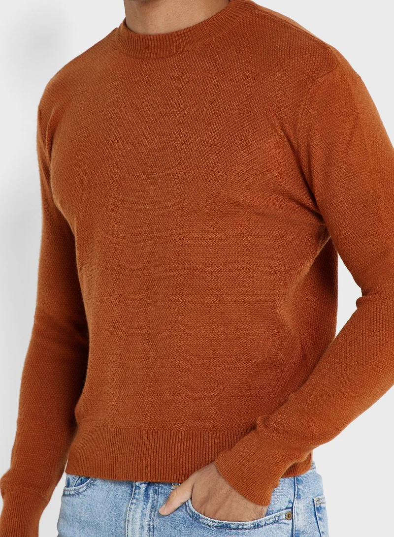 Robert Wood Crew Neck Sweater