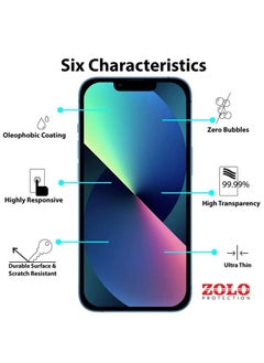 Zolo Zolo 9D Tempered Glass Screen Protector For Apple iPhone 13 Pro Max Clear  - Image 2