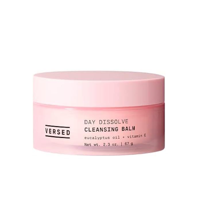Versed Day Dissolve Cleansing Balm - Makeup Melting Balm Infused with Vitamin E + Eucalyptus Oil to Calm Skin - Oil Based Double Cleanser with Avocado + Jojoba Oil (2.3 oz) - Image 1
