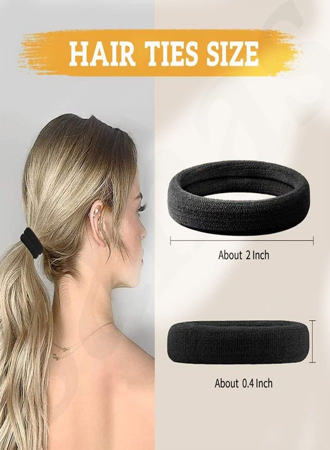 بيردوير ربطات شعر مطاطية من بيردوير للنساء والفتيات، ربطات شعر قابلة للتمدد، ربطات شعر قطنية مرنة، ربطات شعر وفيونكة شعر (حلقة مطاطية - 30 قطعة متعددة الألوان) - Image 5