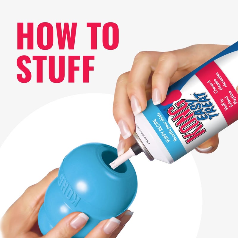 Kong كونغ جرو - لعبة مضغ مطاطية طبيعية لتسنين الكلاب - لعبة قابلة للحشو للعب ممتد - لعبة مضغ ورمي للجرو - للجرو الكبير - أزرق - Image 5