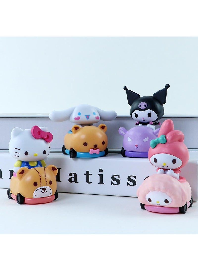 Y&D Kawaii Sanrio Figure My Melody kuromi Figure Birthday Party Supplies, Cinnamon Cupcake Toppers, Cute Mini Figure Toys Birthday Party Favor For Kids Fans Collection Bouquet Desk Decor  - Image 1