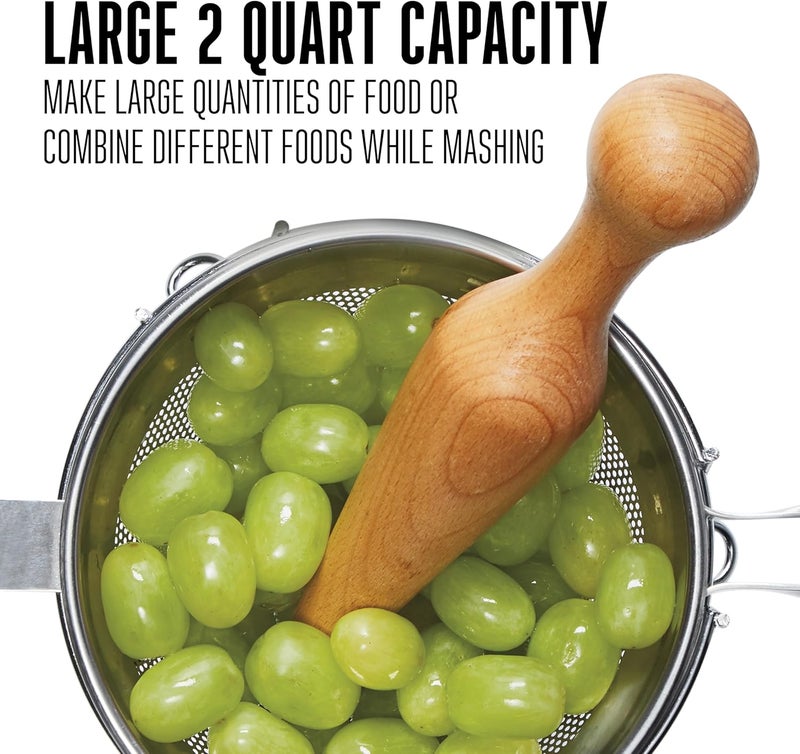 Weston Stainless Steel Cone and Pestle Set (83-3030-W), 2 Quart Capacity, Dishwasher Safe, 1.9-Liter, Silver - Image 5
