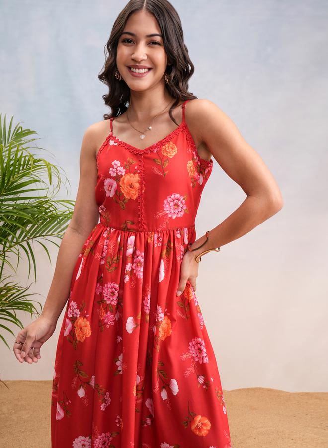 Vishudh Floral Print Dress  - Image 1